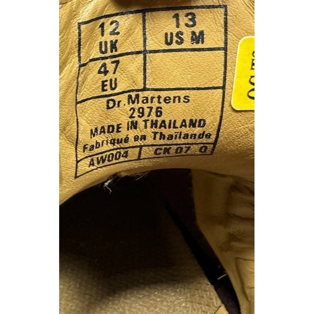 Doc Dr.‎ Martens 2976 Chelsea Boots Mens Size 13 Red Leather Ankle